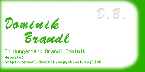 dominik brandl business card